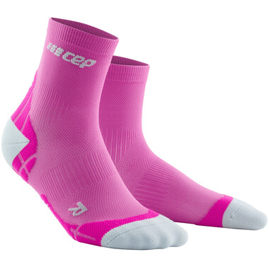 Calcetines CEP ULTRALIGHT SHORT Mujer Rosa/Gris 0